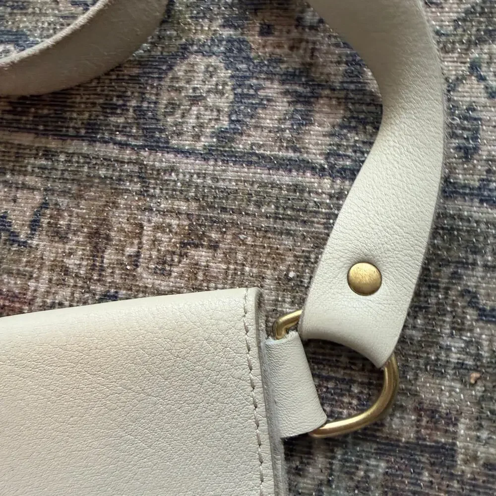 Crossbow leather bone hand bag crossbody bag hip pouch western minimalist purse